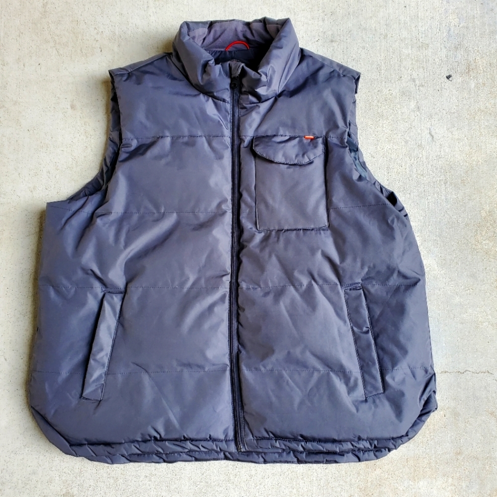 HAWKE & CO Outfitter Puffer Vest NWOT Mens XXL 2X Black Winter Warm Cozy Pockets